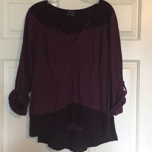 Anthropologie left of center top euc large